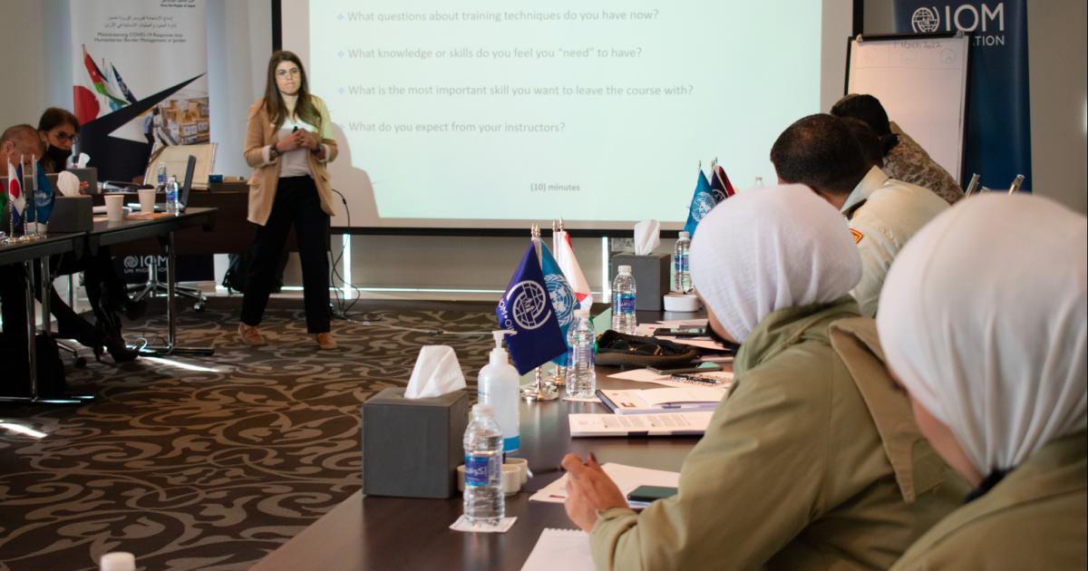 pear client trigger IOM Jordan Holds Training of Trainers (ToT) Workshop for Jordan | IOM Jordan